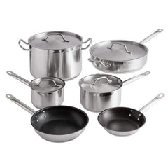10-Piece: Vigor Stainless Steel Induction Ready Cookware