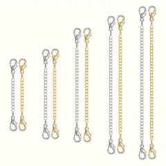 10-Pieces: Stainless Steel Chain Extender
