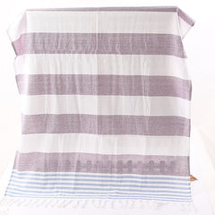 Cotton striped beach towel 100x180cm