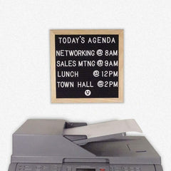 10"x10" Double Sided Black and Gray Felt Letter Board
