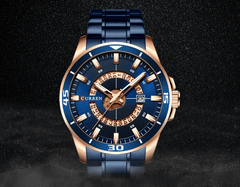 Men's Modern Sports Waterproof Watch Luxury Unique Design Fluorescent Hands Perfect Gift