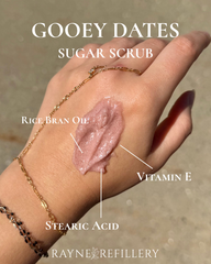 Gooey Dates Whipped Sugar Scrub - Caramel Vanilla Exfoliating Body Scrub
