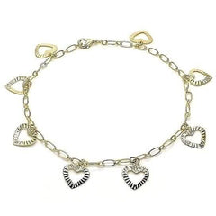 14k Gold Fill Heart Anklet