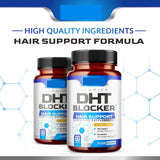 DHT capsules for adults - 60 tablets of hair support dietary supplement in a premium bottle.