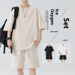 Men's Round Neck Quick-drying Breathable Loose Leisure Suit