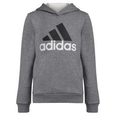 adidas Boys Chop Pullover Hoodie Charcoal Grey Heather Small (8)