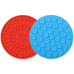 2-Pack: Dog Lick Pad Pet Shower Grooming Slow Feeder Distraction Mat