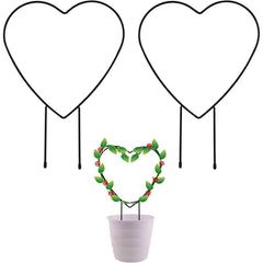 2-Pack: Heart-Shaped Plant Support Stake