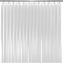 2-Pack: Hotel-Quality Heavy Shower Curtain Liner with Metal Grommets + Magnets