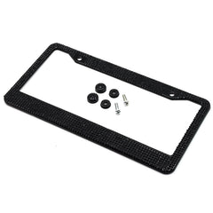 2-Pack: Metal License Plate Frame With Glitter Bling Rhinestone Diamonds