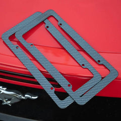 2-Pack: OxGord Carbon fiber License Plate Frame