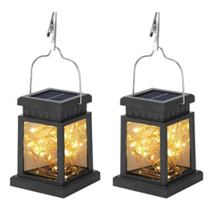 2-Pack: Solar Powered Hanging Lights 30 LED Beads