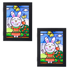 2-Piece: Kids Art Frame Front Opening Wooden Picture Frame