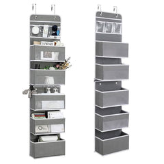 2-Piece: Over the Door Organizer 6-Tier Hanging Basket