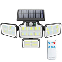 216 LEDs Solar Outdoor Light Motion Sensor Security Wireless Lamp