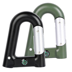 2200 mAh Powerbank with Emergency Flashlight Compass Carabiner-Shaped
