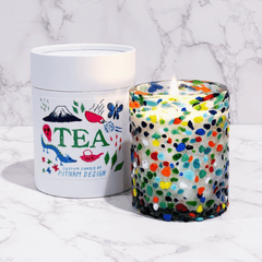 TEA BUBBLE GLASS CANDLE