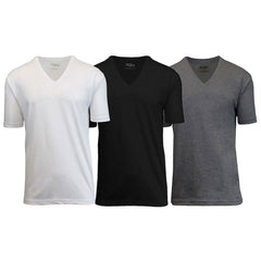 3-Pack: Galaxy By Harvic Men's Egyptian Cotton V-Neck Undershirt