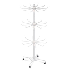 3-Tier Metal Jewelry Rack 30-Hook Necklaces Bracelets Display Stand