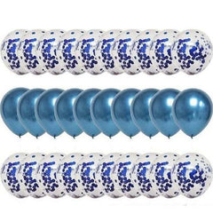 30-Pieces: Colorful Paper Latex Balloon Party Supplies