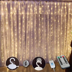 300 LED Curtain Fairy Lights