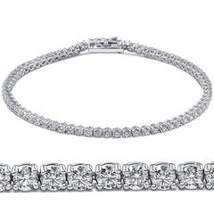 3.15ct. Round Cut Diamond Tennis Bracelet In 14k White Gold