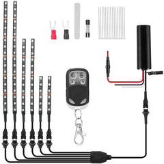 6Pcs Motorcycle LED Light