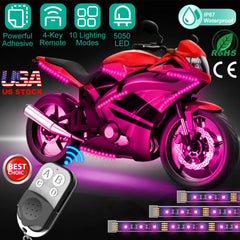 6Pcs Motorcycle LED Light