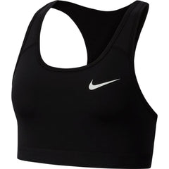 Nike Womens Medium Support Non Padded Sports Bra with Band Black/Black/(White) X-Small
