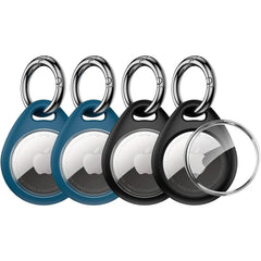 4-Pack: UNBREAKcable Apple AirTag Holder with All Metal Keychain Key Ring Clip (Refurbished)