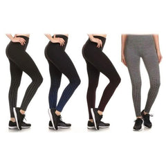 4-Pack: Women's Active Fleece Lined Performance Leggings