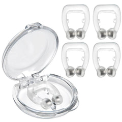 4-Pieces: Magnetic Nose Clip Anti Snoring Device