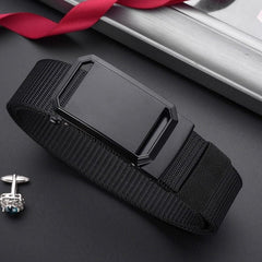 Ceinture en nylon pour homme à boucle sans dents, pour l’extérieur
