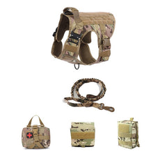 Tactical Dog Clothes Quick Disassembly Dog Vest Outdoor Pet Training Clothes