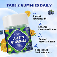 Wholesale Lutein Gummies Ready Stock Fast Shipping Natural Vision Support Supplement