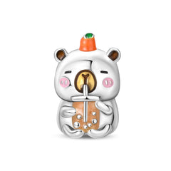Silver-Plated Cute Pet Animal Beaded Bracelet For Women