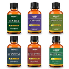 6-Piece: Aromatherapy Therapeutic Grade Essential Oils Gift Set