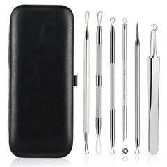 6-Pieces Set: Blackhead Remover Comedones Extractor Acne Removal Kit