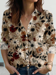 New Womens Long-sleeve Striped Shirt