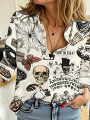 New Womens Long-sleeve Striped Shirt
