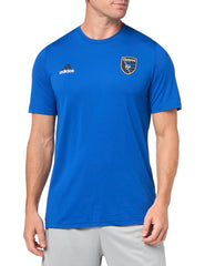 adidas Mens Short Sleeve Pre-Game T-Shirt Team Royal Blue/San Jose Earthquakes Small