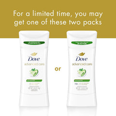 Dove Advanced Care Anti Deo Stick Cool Essentials Twin Pack for helping your skin barrier repair after shaving 72 h odor control and all-day sweat protection with Pro Ceramide Technology 2.6 oz