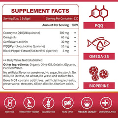 Coenzyme Q10 Soft Capsules - Dietary Supplement for Heart Health Support