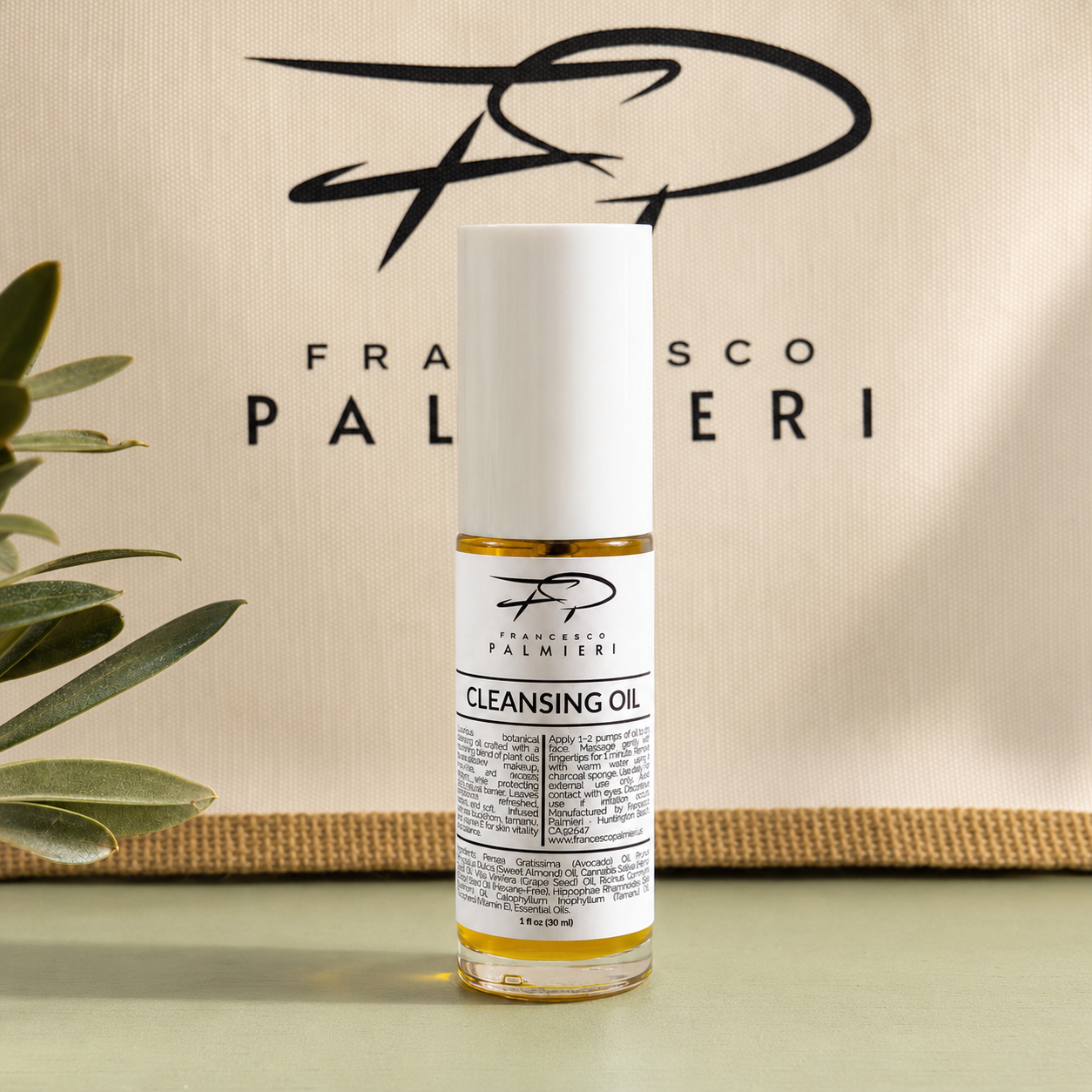 Botanical Cleansing Oil bottle and dropper packaging