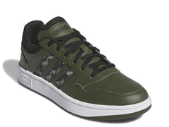 adidas Mens Hoops 3.0 Basketball Sneaker Night Cargo/Black/White 7.5