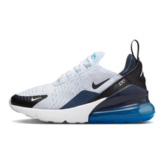 Nike Air Max 270 Big Kids Shoes (943345-033 Football Grey/Thunder Blue/Photo Blue/Black) Size 5