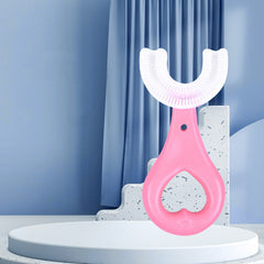 Children's U-shaped Food Grade Soft Rubber Toothbrush