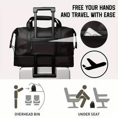 Durable Large Weekender Bag with Shoe Compartment