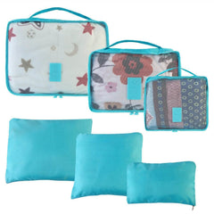 9-Piece: Clothes Storage Bags Water-Resistant Travel Luggage Organizer