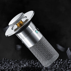 Long Pop-Up Sink Drains Filter Bathroom Press Bounce Basin Plug Stopper Wash Basin Hair Catcher Sink Strainer Kitchen Supplies